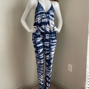 YOUNG FABULOUS & BROKE TIE DYE JUMPSUIT